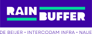 Logo Rainbuffer - een samenwerking van De Beijer, Intercodam Infra en Naue